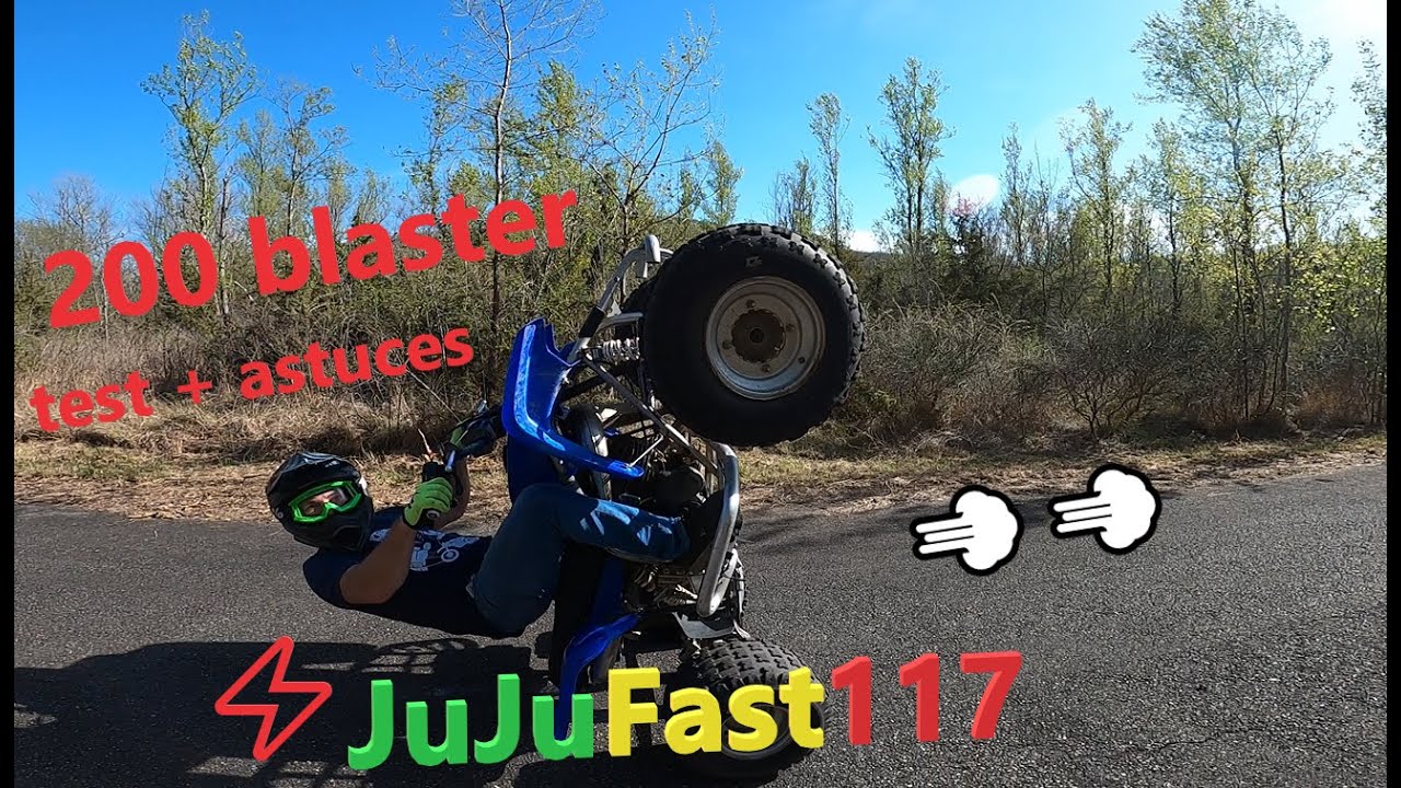 ⚡vlog ! Je vous presente mon Yamaha blaster 200cc 😍 + astuces 💡, test, wheeling etc😁