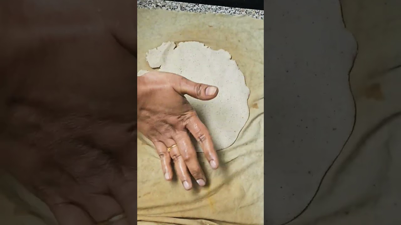 Making jonna rotte on wet fabric