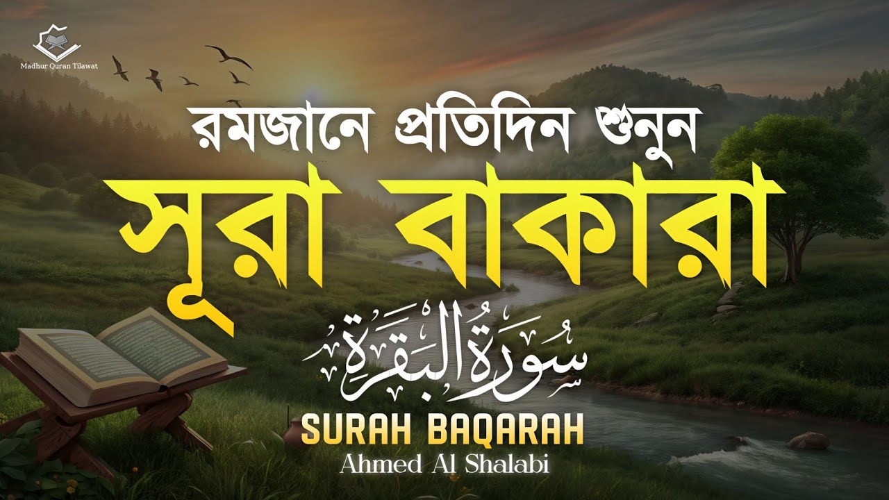 রমজান মাসে প্রতিদিন সূরা বাকারা (سورة البقرة) | Surah Al Baqarah Full HD | Ahmed Al Shalabi