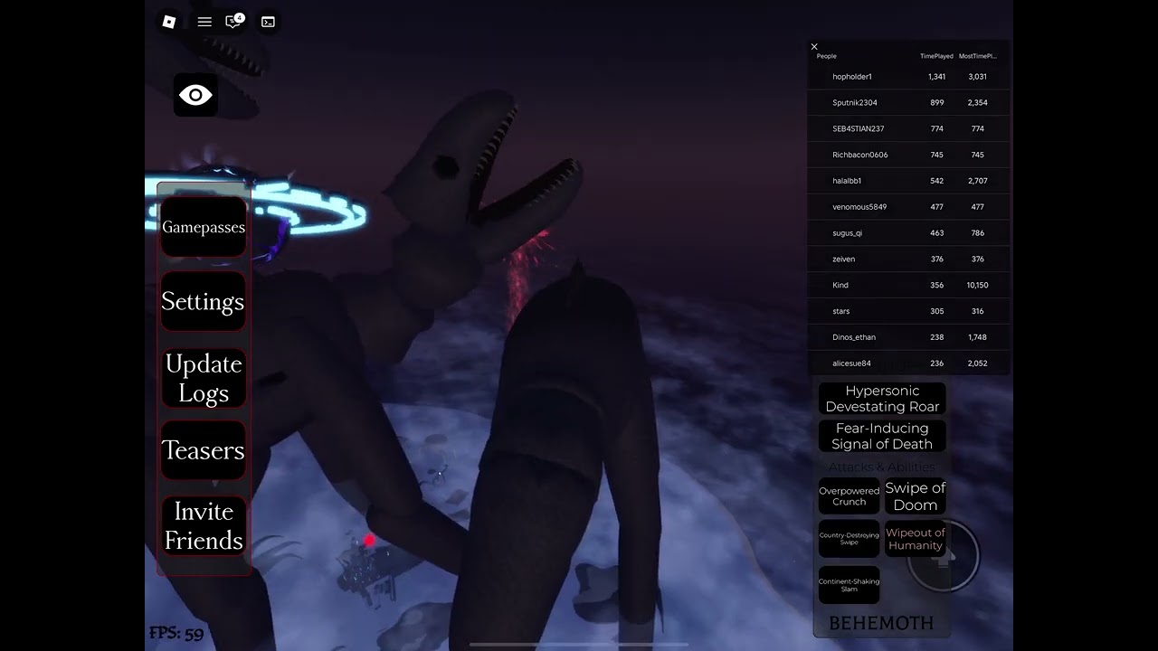 Behemoth is now fix in Trevor Roblox game