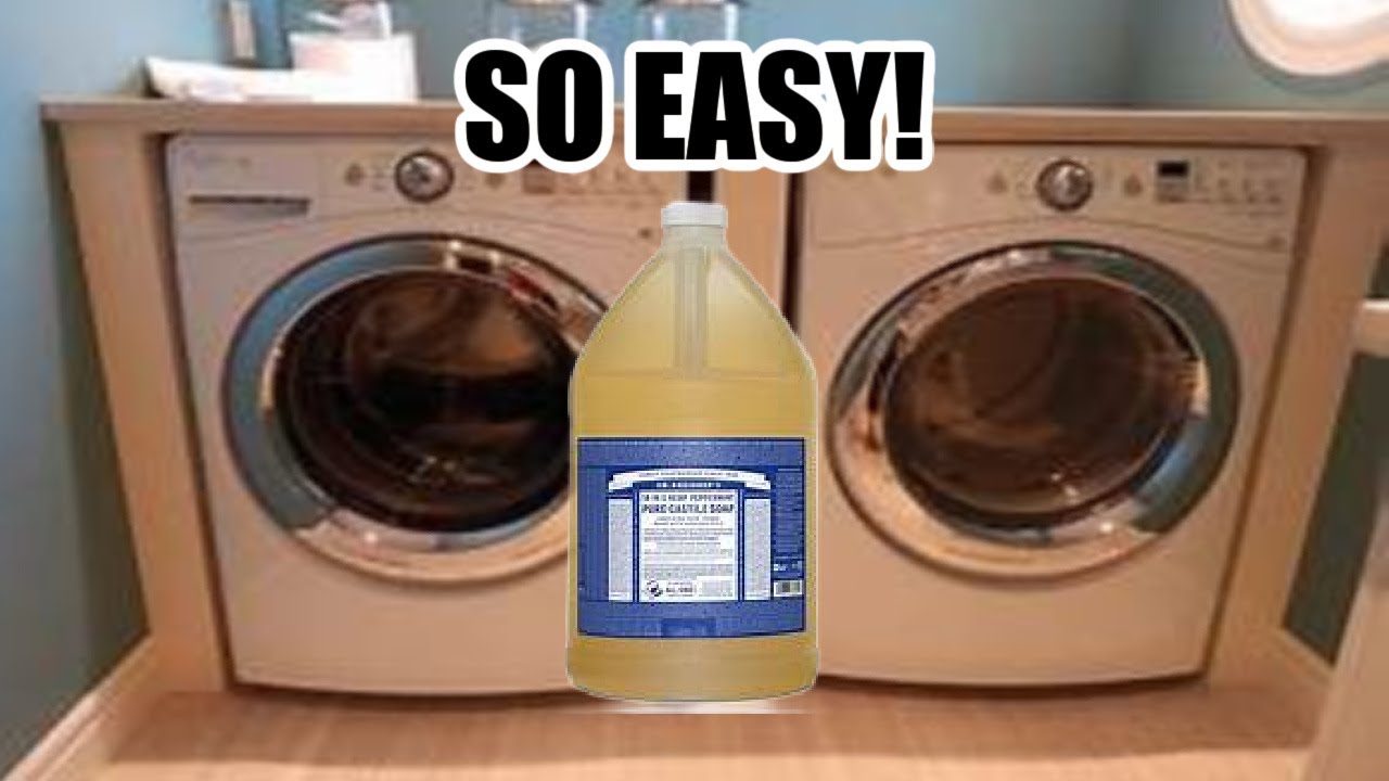 How to make ALL NATURAL laundry soap with castile soap so easy you will NEVER buy laundry detergent