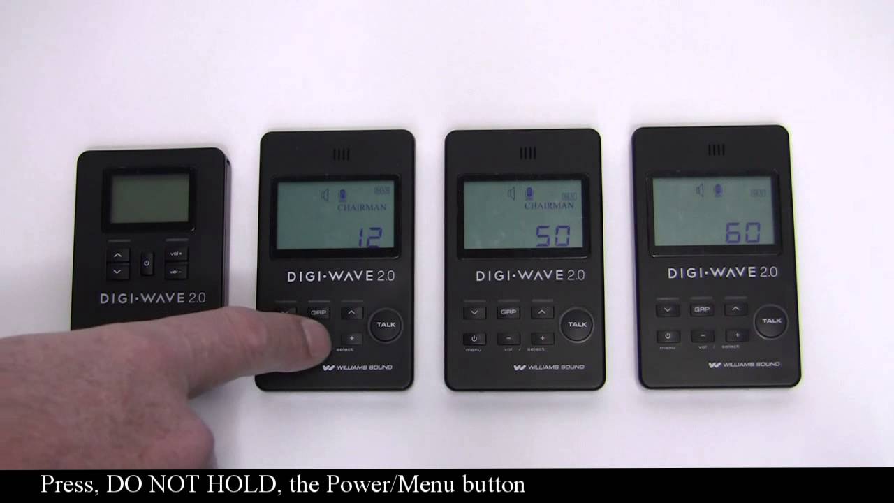 Williams Sound Digi-Wave 2.0 Programming Two Way Mode with Captions