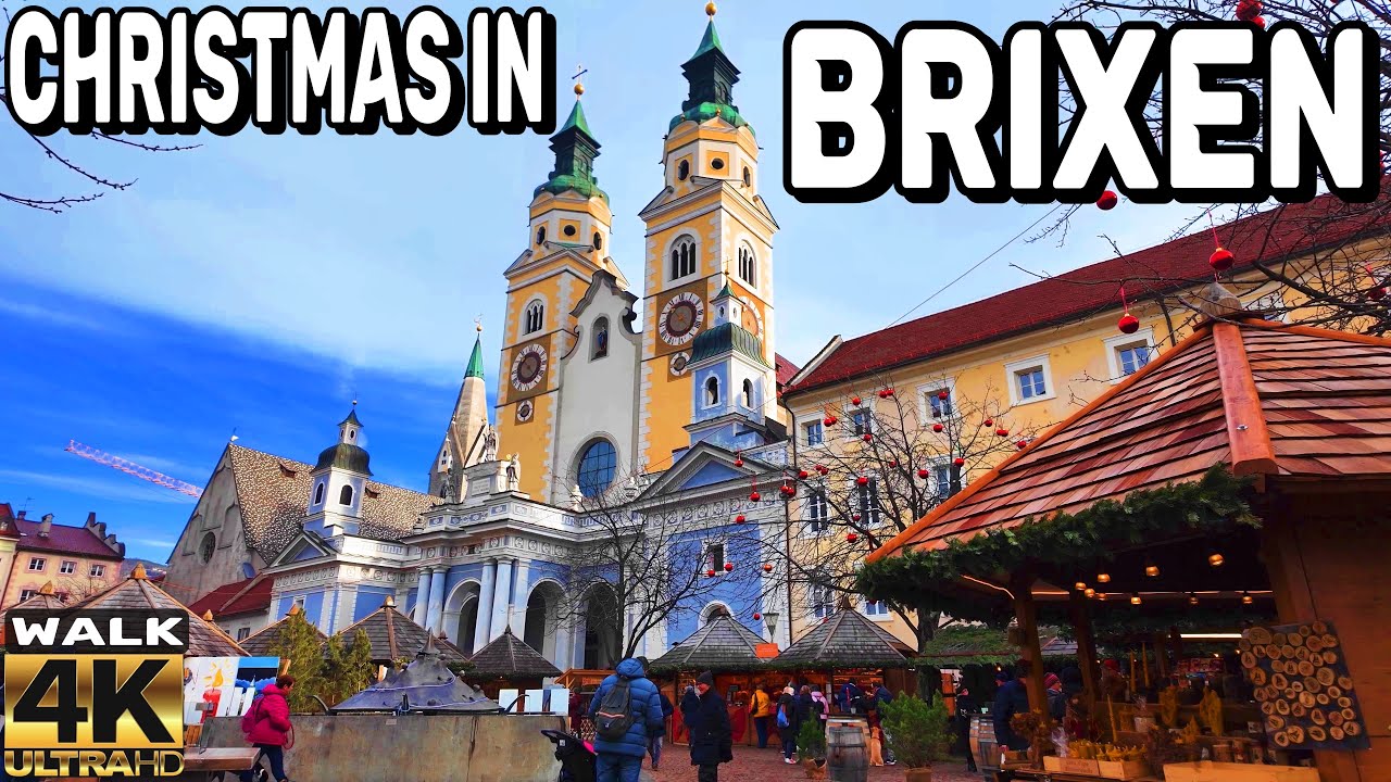 CHRISTMAS IN SOUTH TYROL ITALY | BRIXEN CHRISTMAS MARKET | WALKING TOUR 4K 60FPS