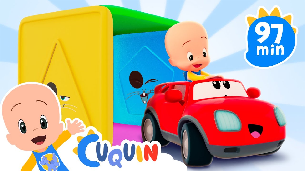 Coches de colores: aprende las formas con Cuquín y más 🚘 Caricaturas y dibujos animados para bebés