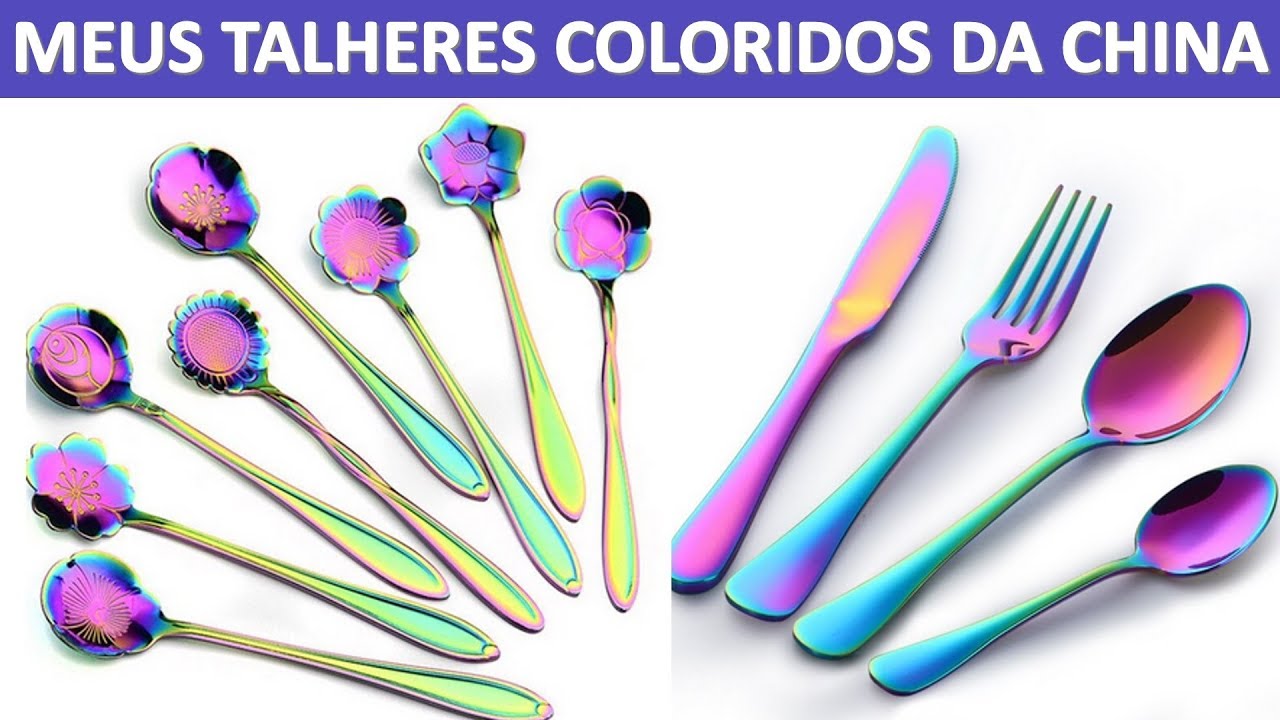 COMPRANDO TALHERES COLORIDOS NA CHINA | PRAZO, VALOR E TAXAS REVELADOS!