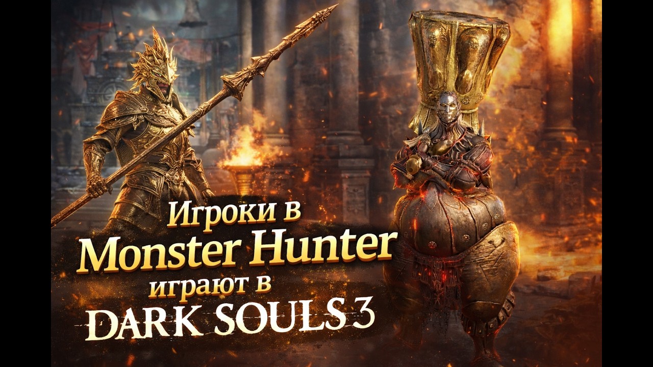 Игроки Monster Hunter играют в Dark Souls 3
