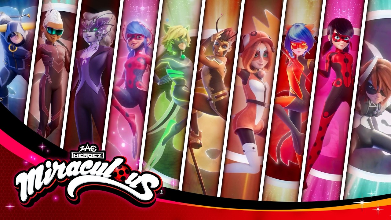 MIRACULOUS 🐞 TOUTES LES TRANSFORMATIONS - SAISON 6 🐾 Les aventures de Ladybug et Chat Noir