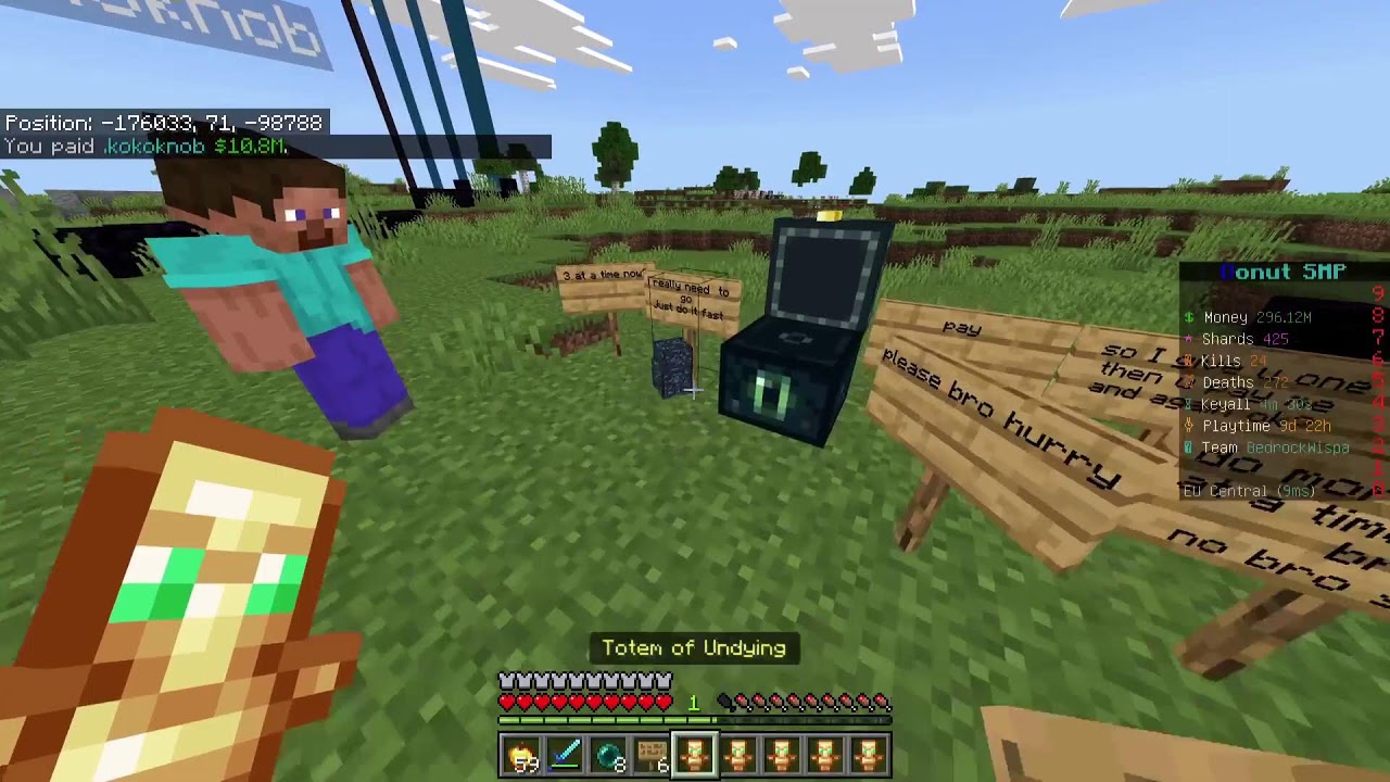 DONUT SMP GAMBLING + ELYTRA AH