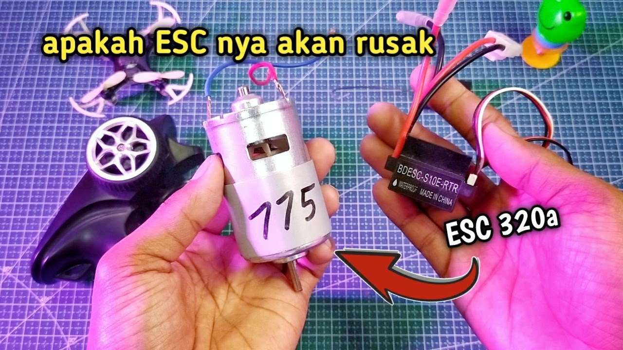 ESC 320a pasang ke dinamo 775 / 755