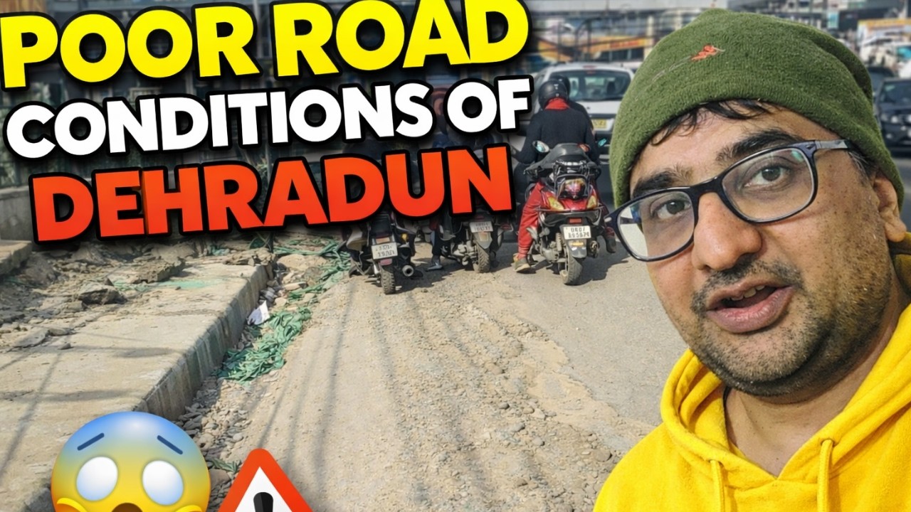 Dehradun की ख़राब roads #dehradun #dehradoonvlogger #vloglife