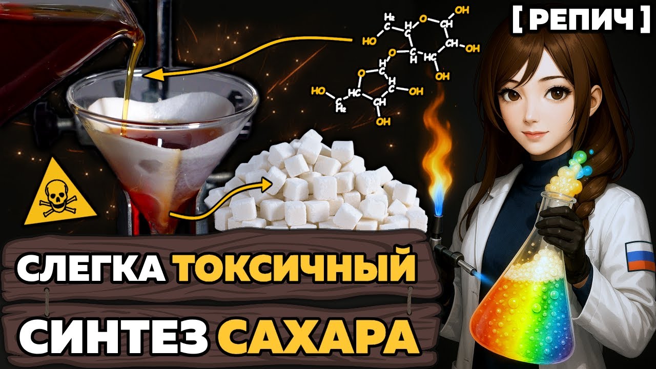 Синтезировал и ЛИЗНУЛ искусственный САХАР 🧪