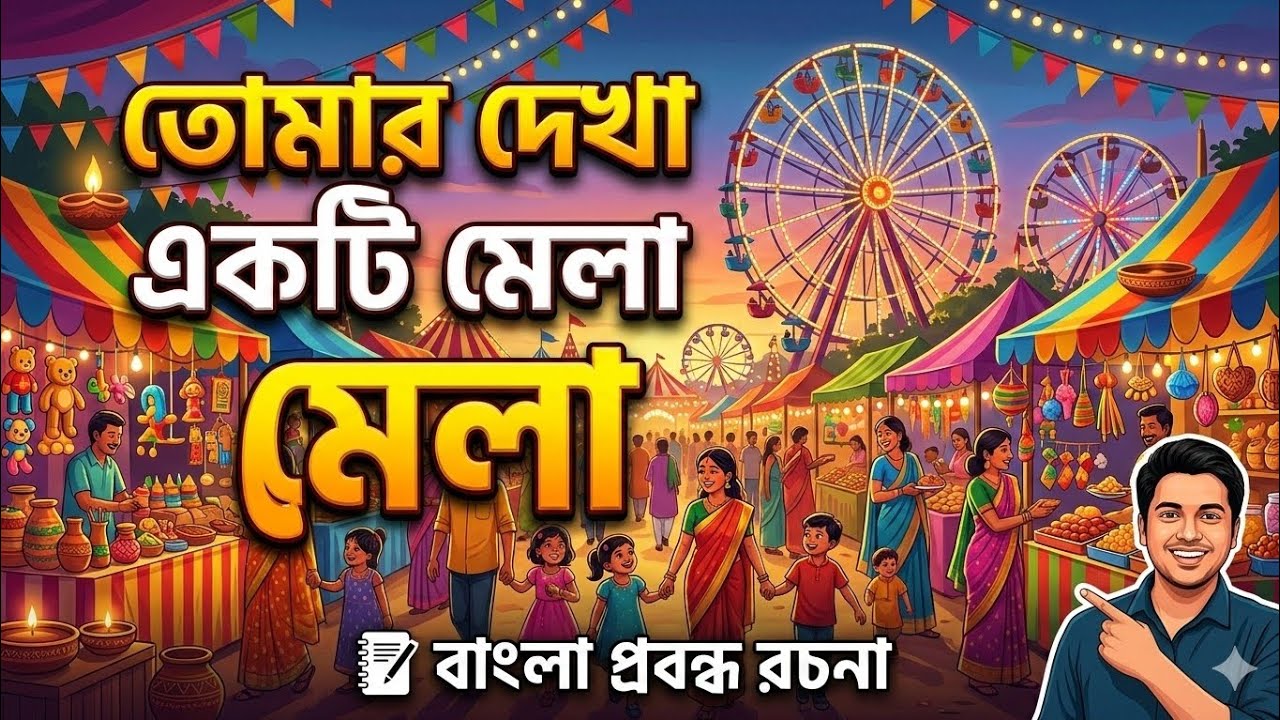 তোমার দেখা একটি মেলা বাংলা রচনা || একটি গ্রাম্য মেলা  | একটি মেলার অভিজ্ঞতা |Tomer Dekha akta Mela |