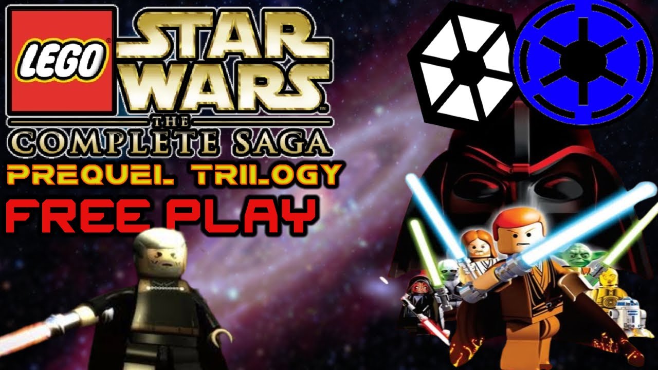 LEGO Star Wars: The Complete Saga 100% -Prequel Trilogy Free play Guide!