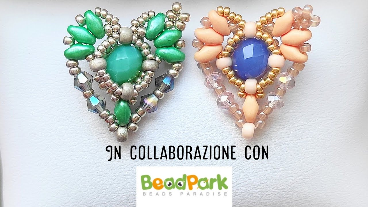 DIY- Video Tutorial Cuore in Collaborazione con BeadPark #beads #perline #superduo #rondelle #heart