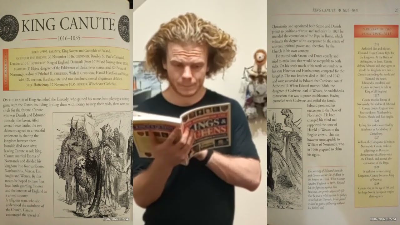 Medieval Studies Part 9, King Canute Part 2, and Stretching, Reg. LYGIRQXO