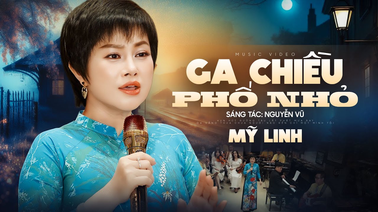 Ga Chiều Phố Nhỏ - Mỹ Linh | Buồn muốn khóc trong mưa bay chiều nay
