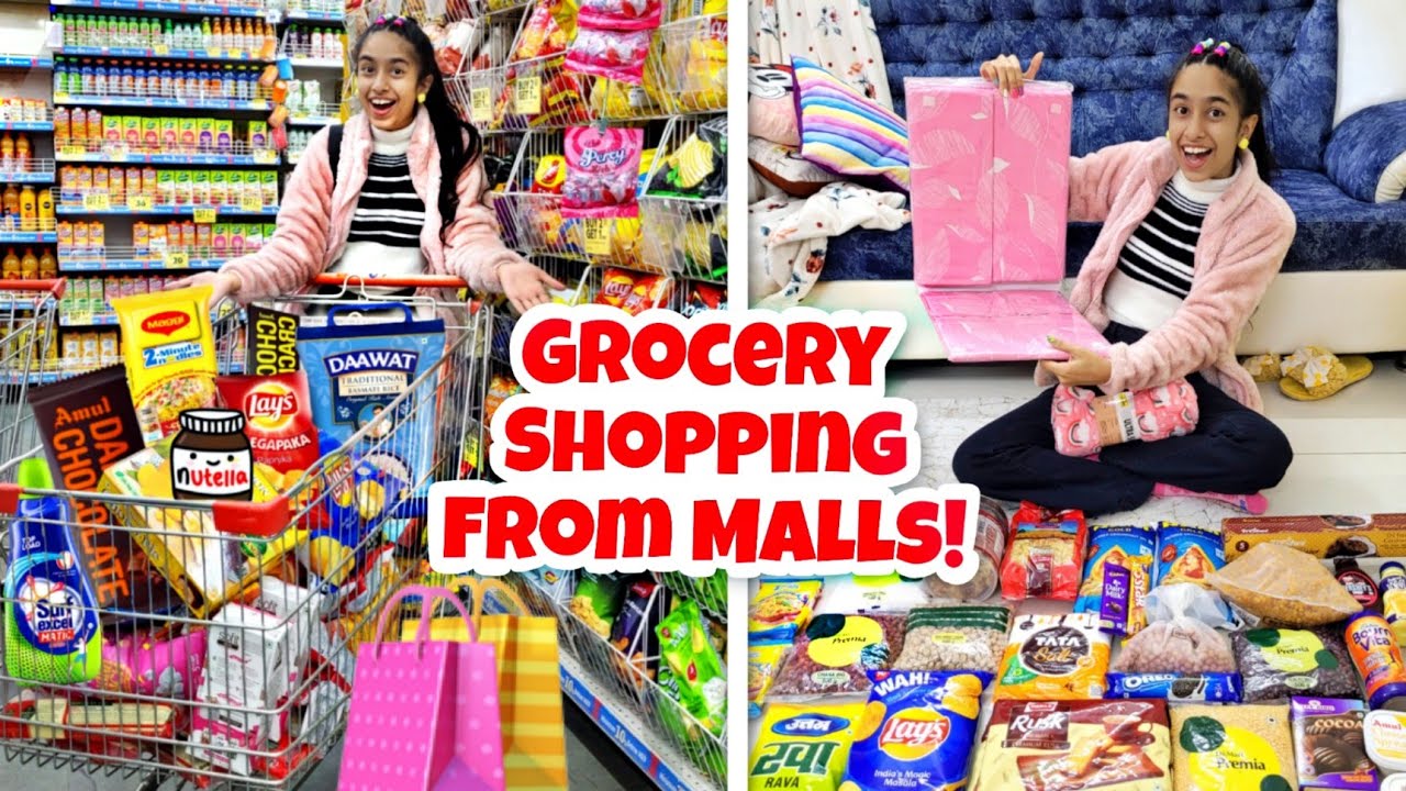 Grocery Shopping from MALL!🛍😍💕 | Chocolates, Chips, Maggie🍫| Riya's Amazing World