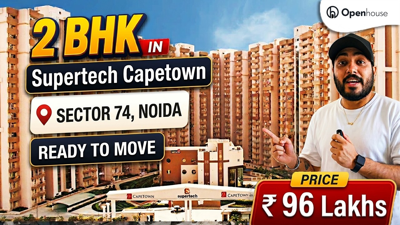 Ready to Move 2BHK in Noida | Supertech Capetown Full Video Tour
