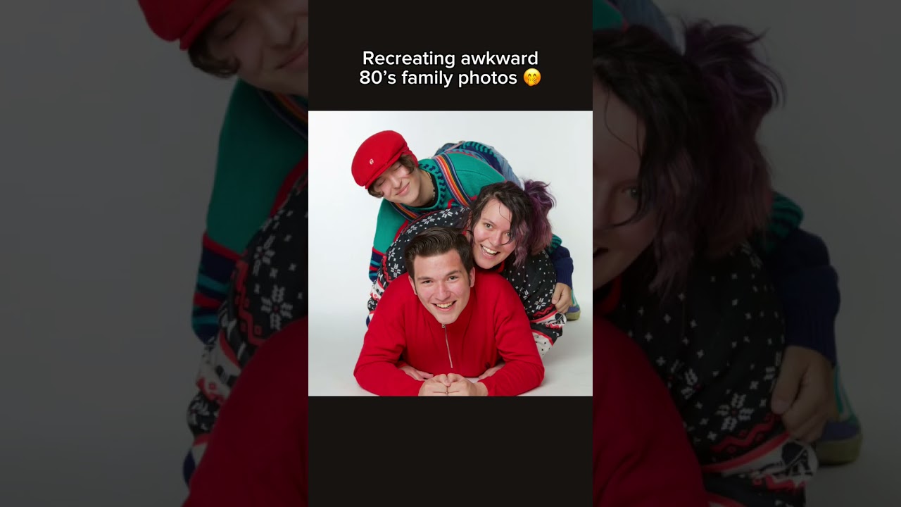 RECREATING AWKWARD 80S FAMILY PHOTOS