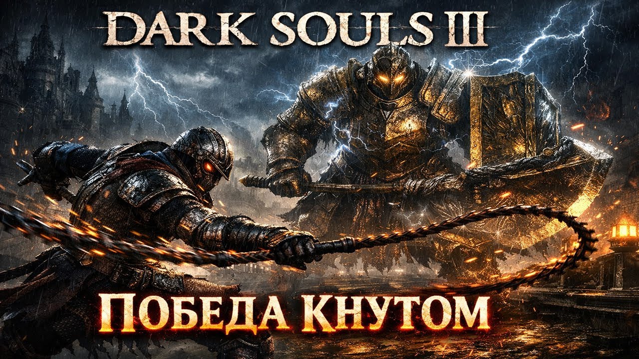 ПОБЕДИТЬ КНУТОМ ДОСПЕХИ ДРАКОНОБОРЦА - Dark Souls III