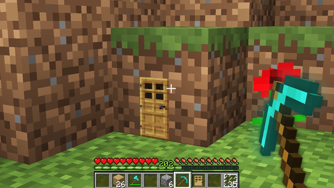 ТЫ УДИВИШЬСЯ КУДА ВЕДЕТ САМАЯ МАЛЕНЬКАЯ ДВЕРЬ В МАЙНКРАФТ Minecraft Проход Дыра Топовский Тоннель