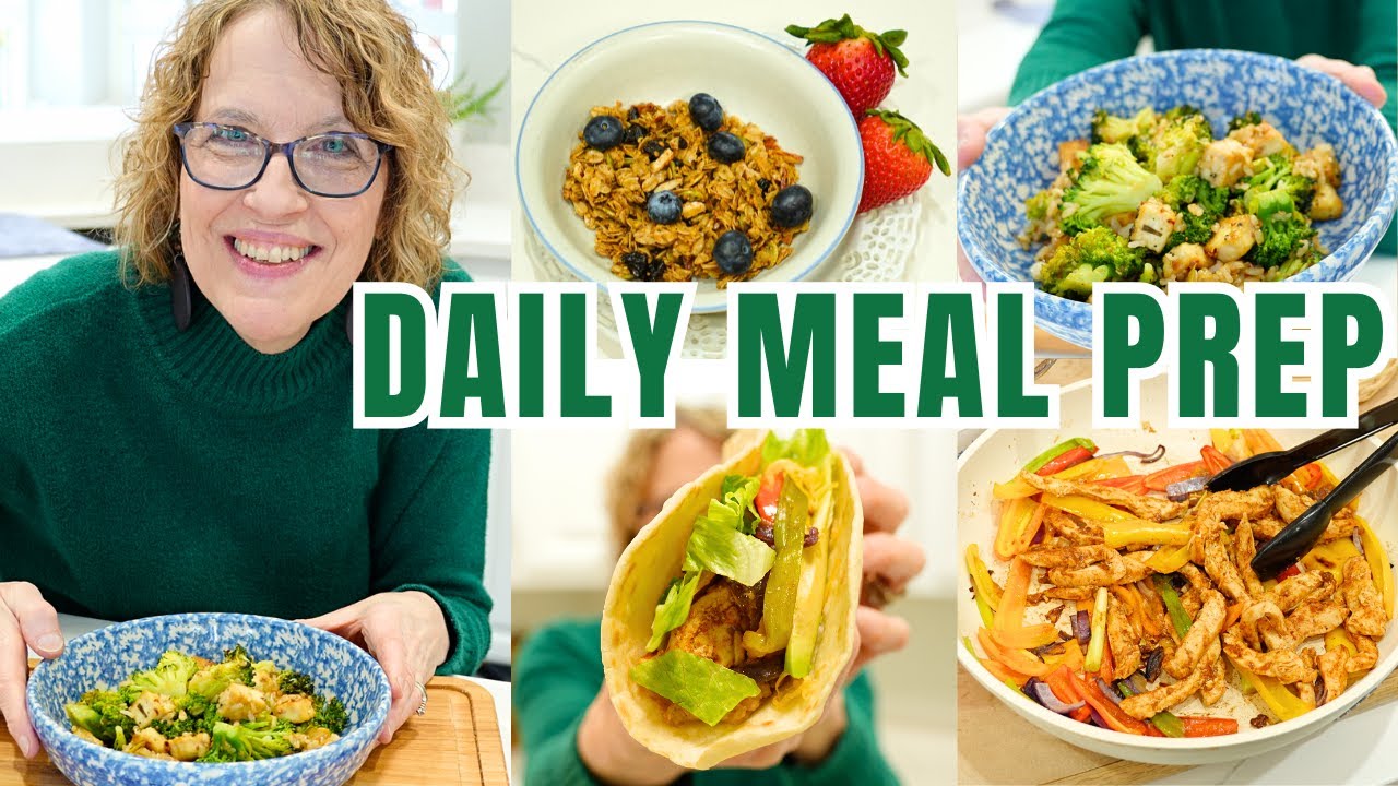 Healthy MEAL PLAN Full Day Meal Prepping 4 EASY RECIPES You Will Love!