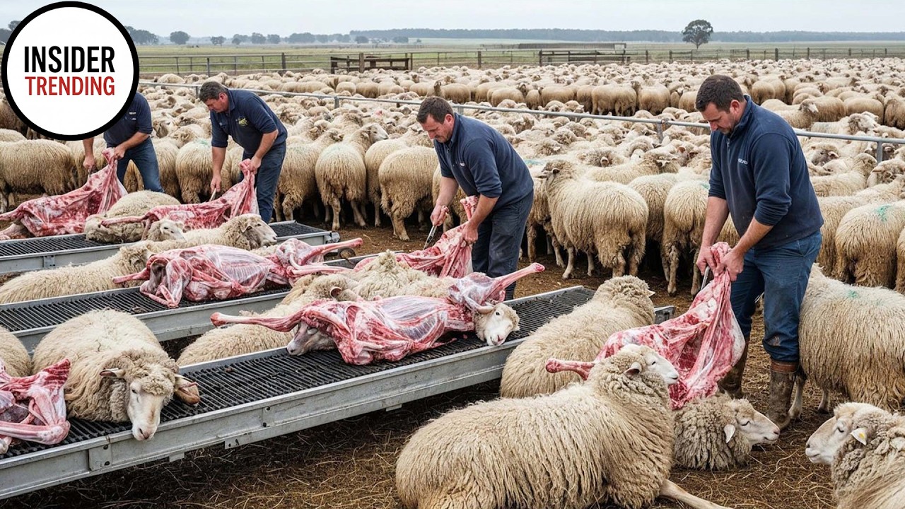 Amazing Modern Automatic Sheep Farming Technology - Fastest Shearing, Cleaning and Milking Machines