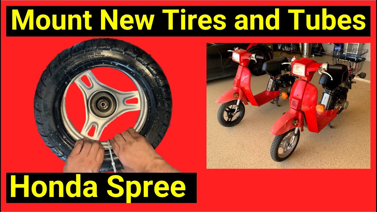 Honda Spree ● Easy Trick to Change Scooter Tires & Inner Tubes ✅ Using a Tie Wrap and Basic Tools!
