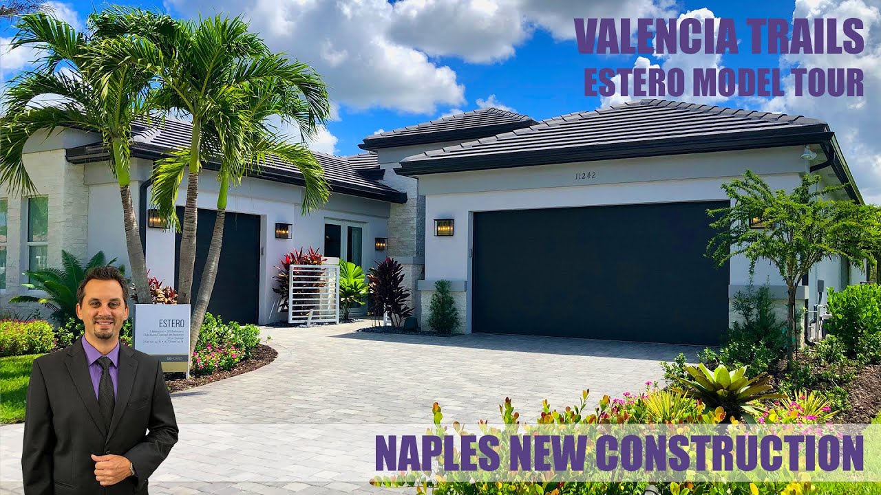 Valencia Trails Naples FL — Estero Model (Gulfshore Collection) Home Tour [2025]