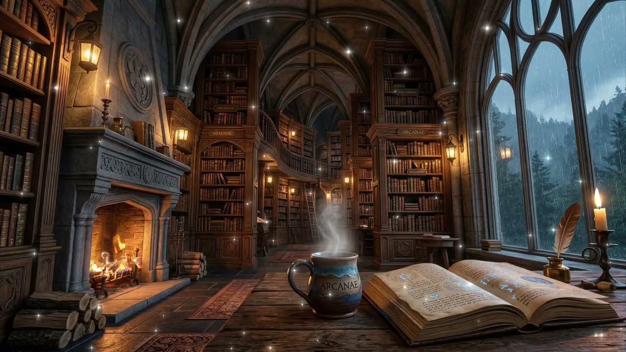 Study with a Mage 🧙‍♂️ | Ancient Library Ambience for Deep Focus & Reading