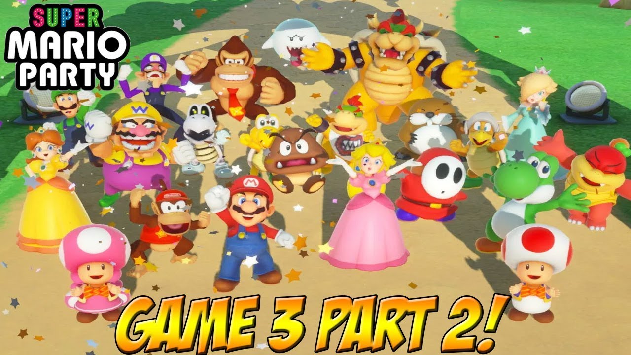 Super Mario Party! Game 3 Part 2! - YoVideogames