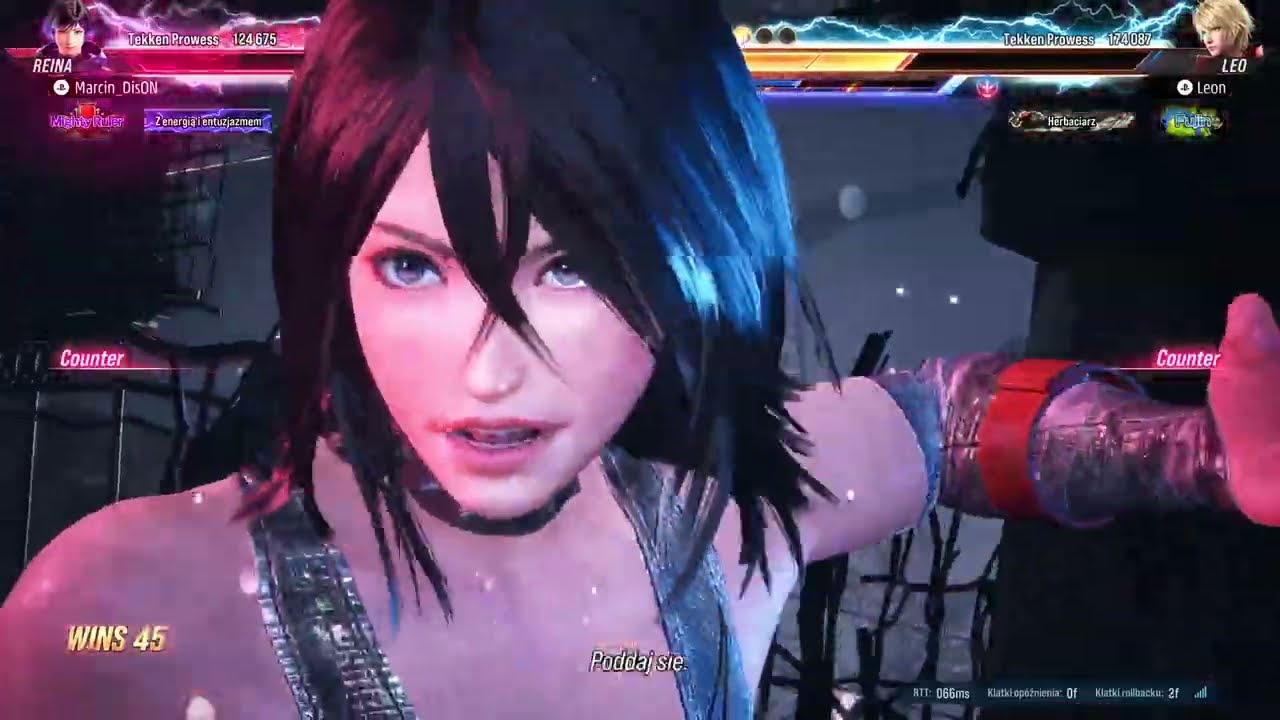 TEKKEN 8 - Reina - PL - Normal online gameplay level - 55 - PS5 Pro