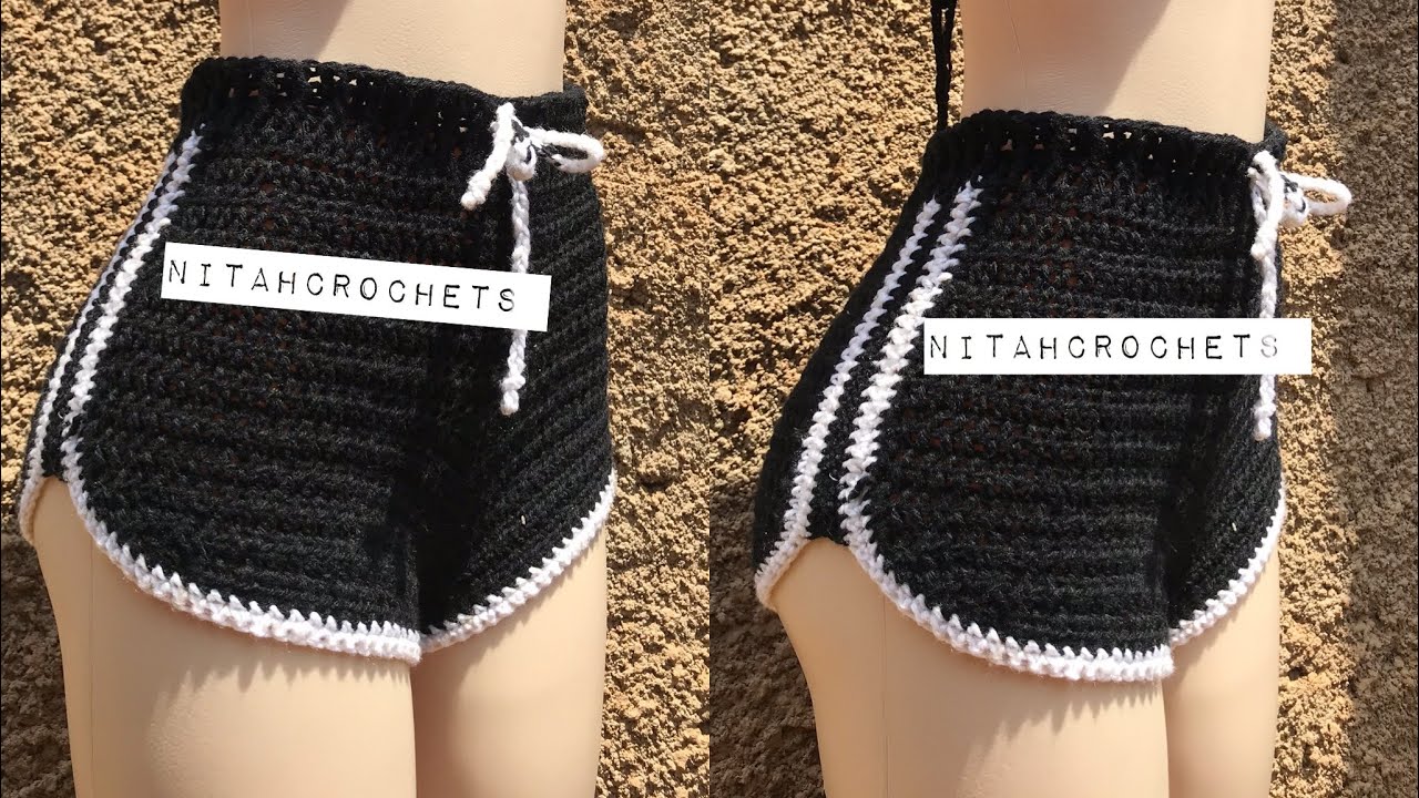 CROCHET SPORTY BOOTY SHORTS