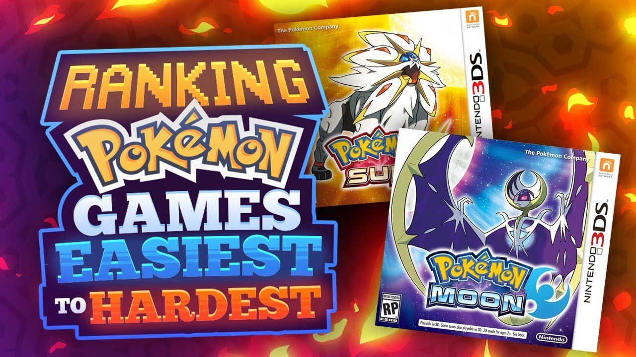 Ranking All The Pokemon Games Easiest to Hardest