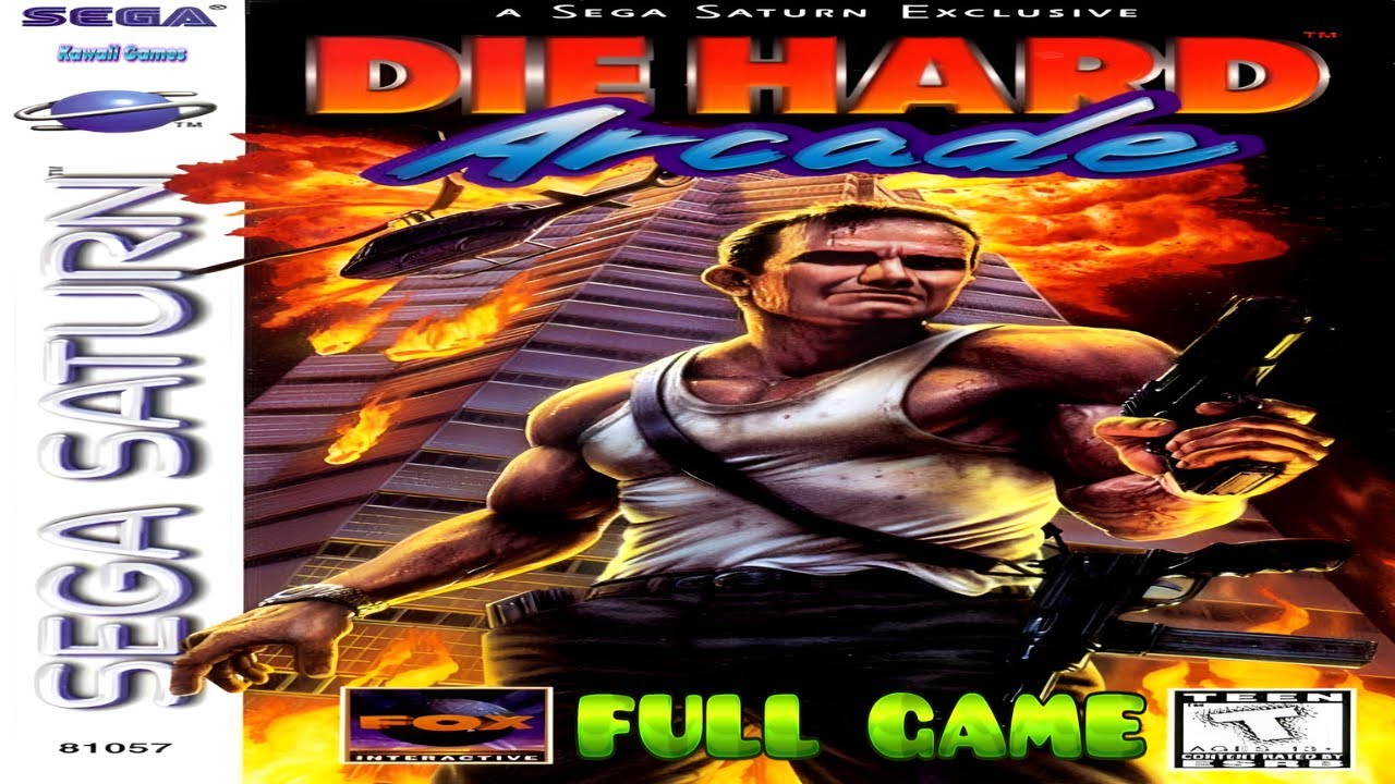 Die Hard Arcade [SEGA SATURN] Gameplay Walkthrough FULL GAME [4K60ᶠᵖˢ🔴]