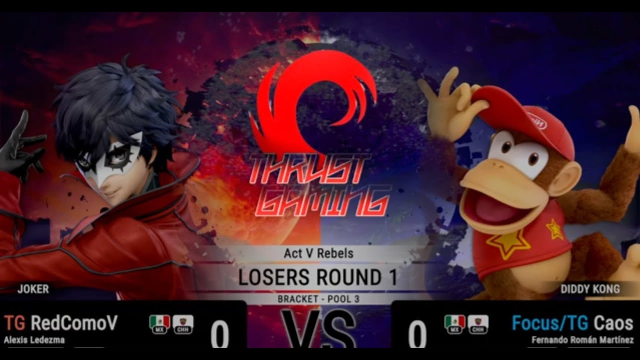 TG | RedComoV (Joker) vs Focus/TG | Caos (DIddy Kong, Wario) Act V Rebels: Pools