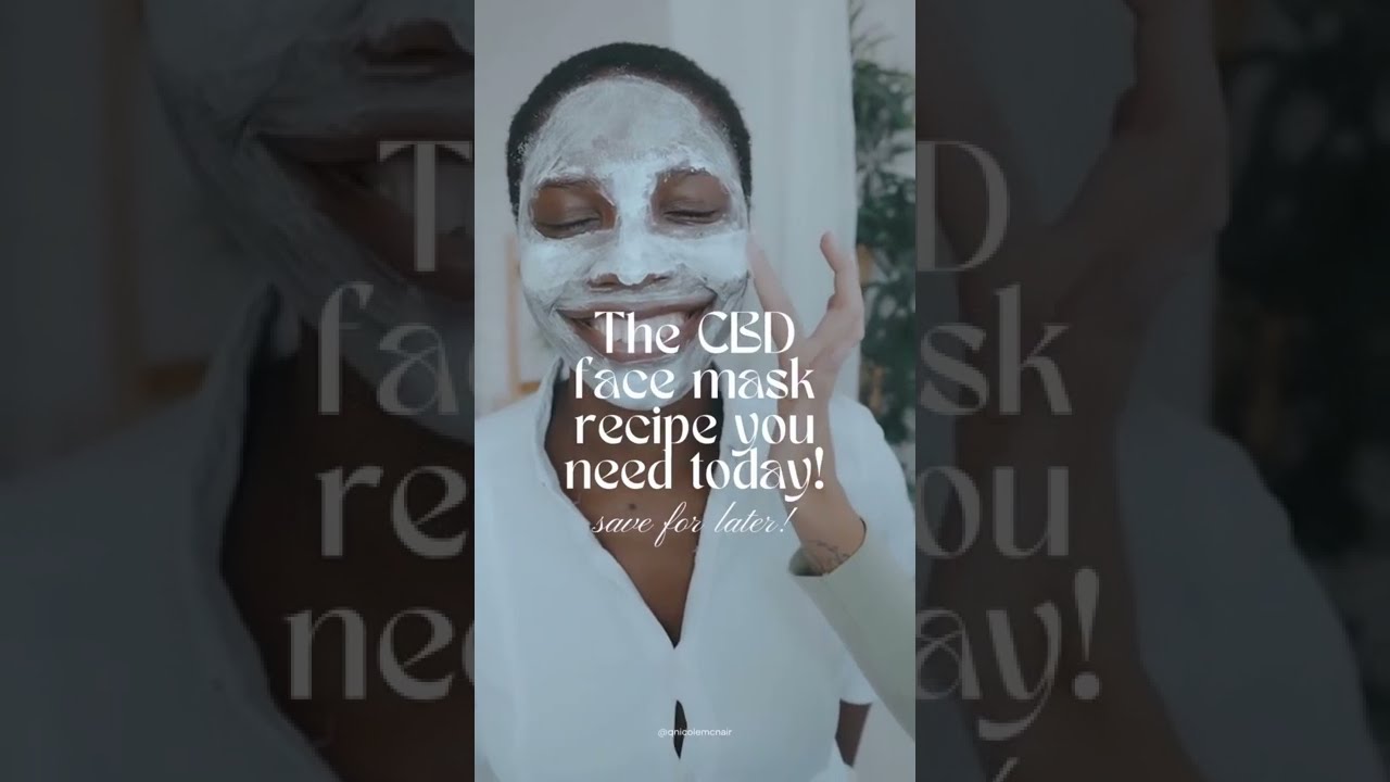 The CBD face mask recipe you need today! #shorts
