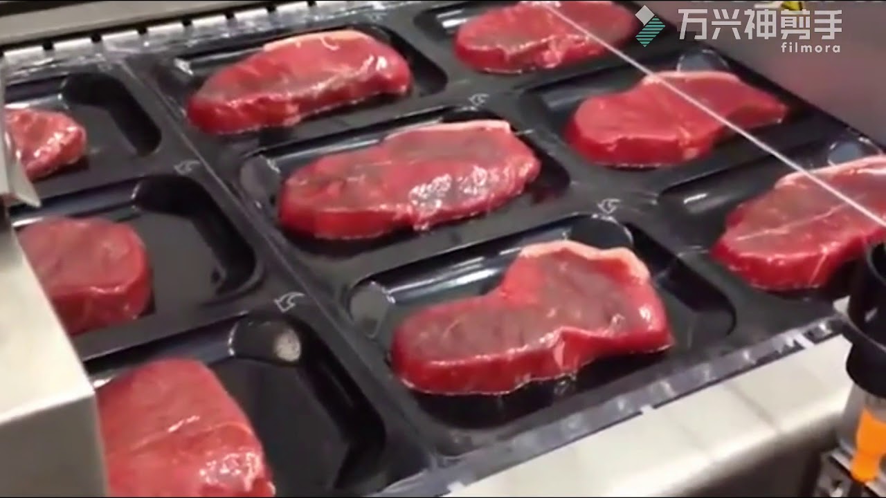 beef meat vacuum thermoforming skin packing machine