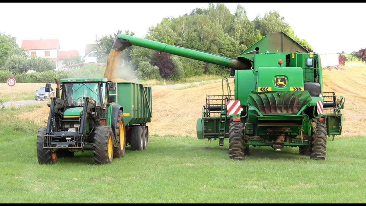 Getreideernte 2018 mit John Deere 9580 WTS Mähdrescher// SteffiHR