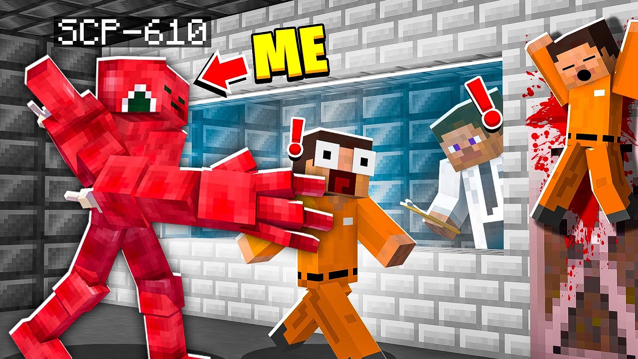 I Became SCP-610 in MINECRAFT! - Minecraft Trolling Video