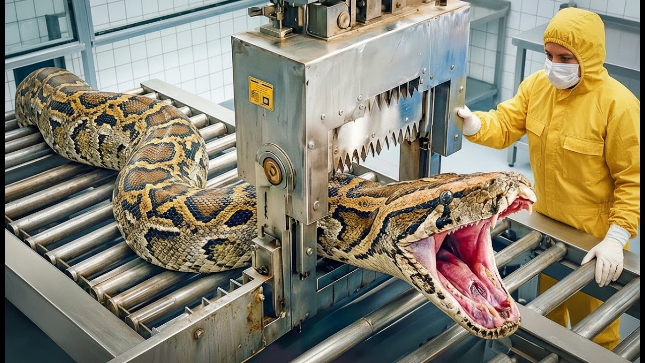 Inside the Python Meat & Leather Factory | From Raw Hide to Luxury Jackets