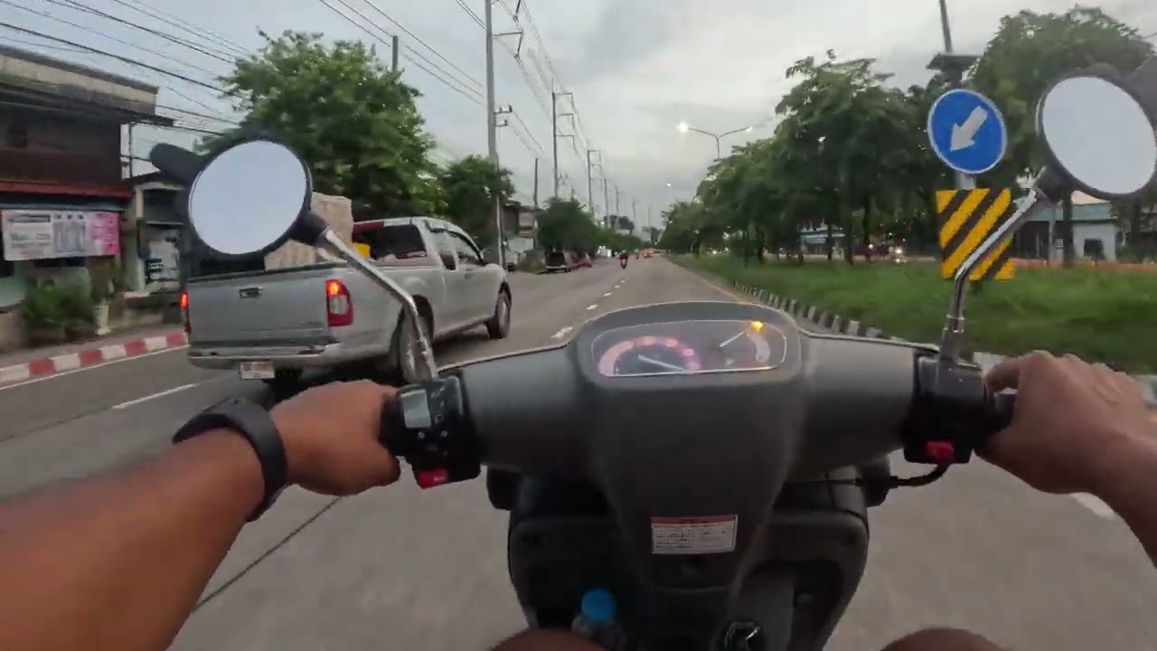 เอา Jog Poche 🛵 ออกมาขี่เล่น ลูกเดิม สเต็ปบ้านๆ #yamaha #jog