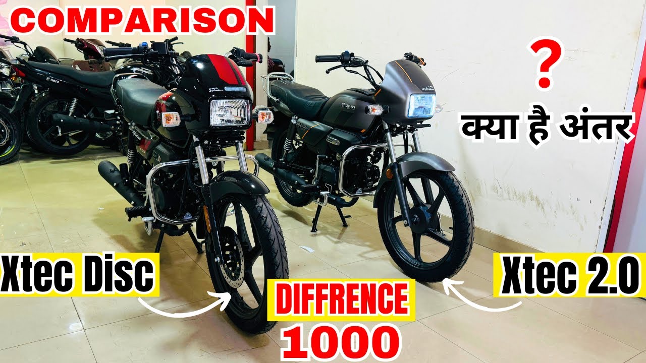 2024 Hero Splendor Xtec Disc VS Hero Splendor+ Xtec 2.0 Detailed Comparison😱Which Is Best for You??