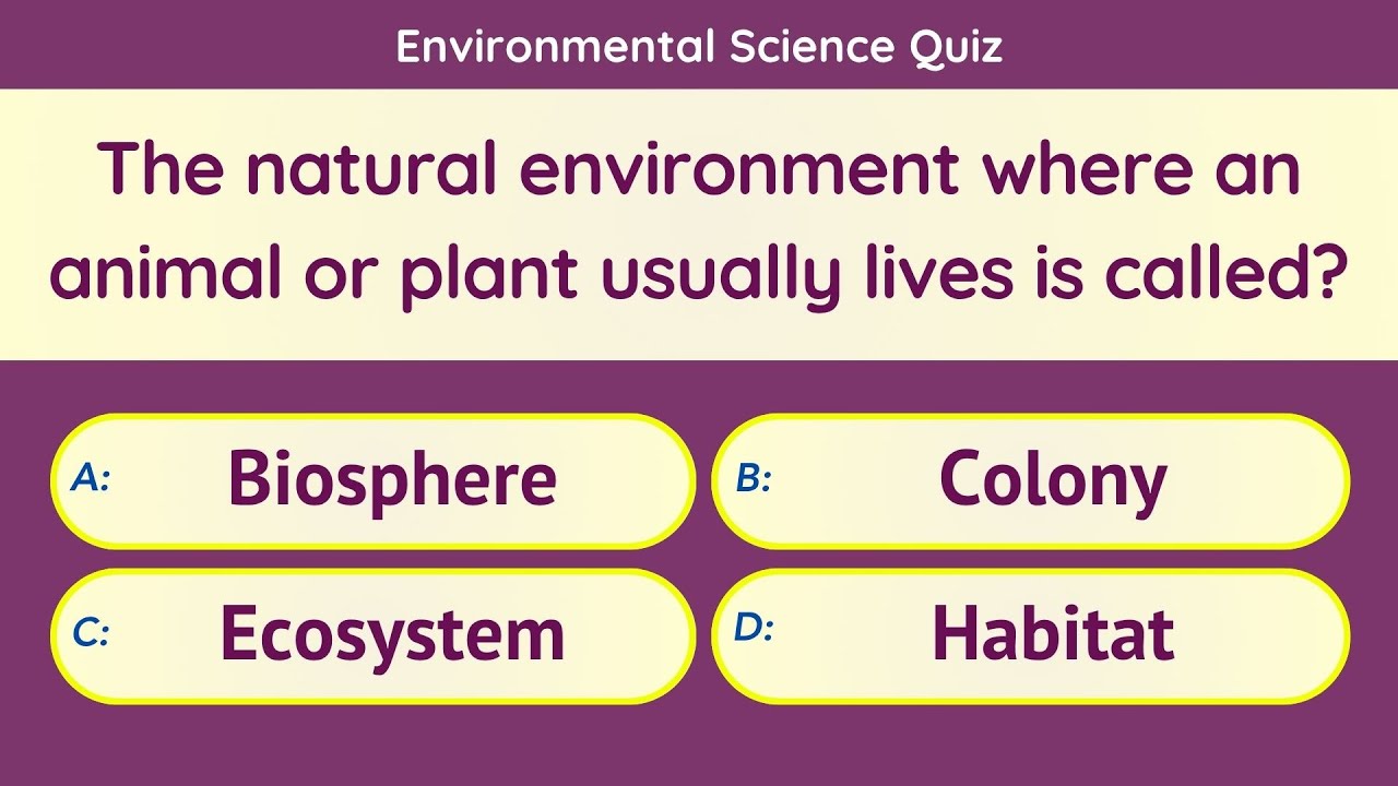 Environmental Science Quiz &ndash; 25 Questions | World Environment Day Special | School Quiz Competition