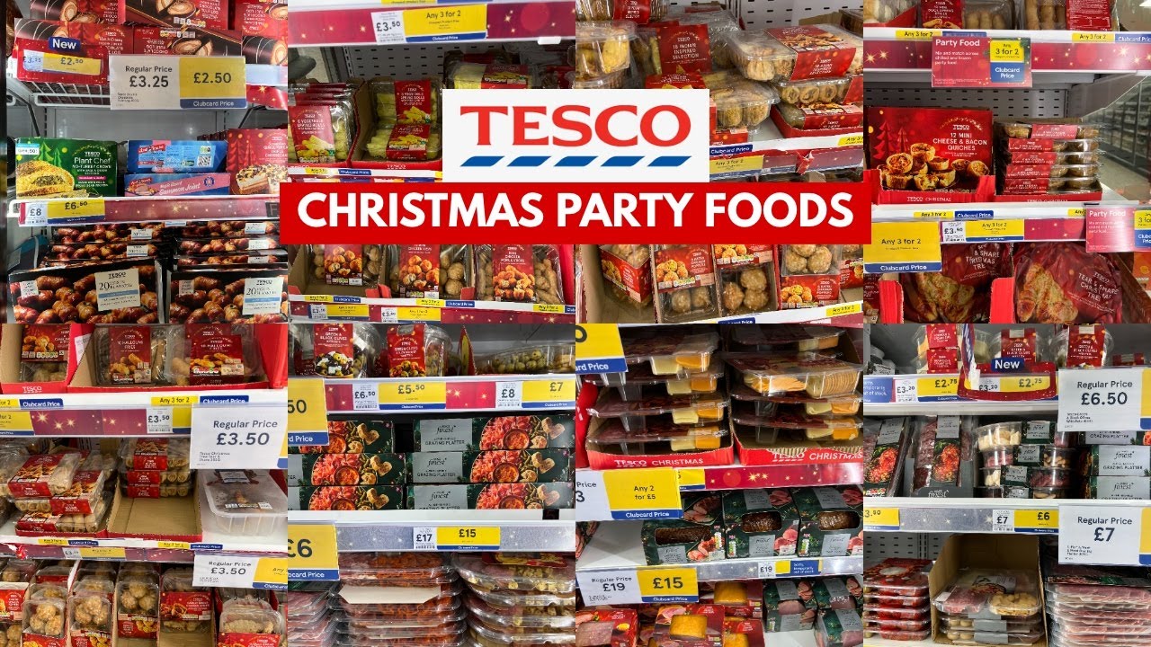 TESCO NEW CHRISTMAS PARTY FOODS COLLECTION 2025! | TESCO HAUL | TRAVELANDSHOP WITH ME