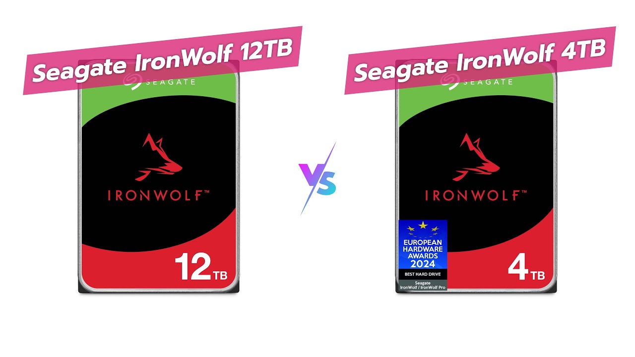 📦 Seagate 12TB vs 4TB NAS Hard Drive Comparison! 💾