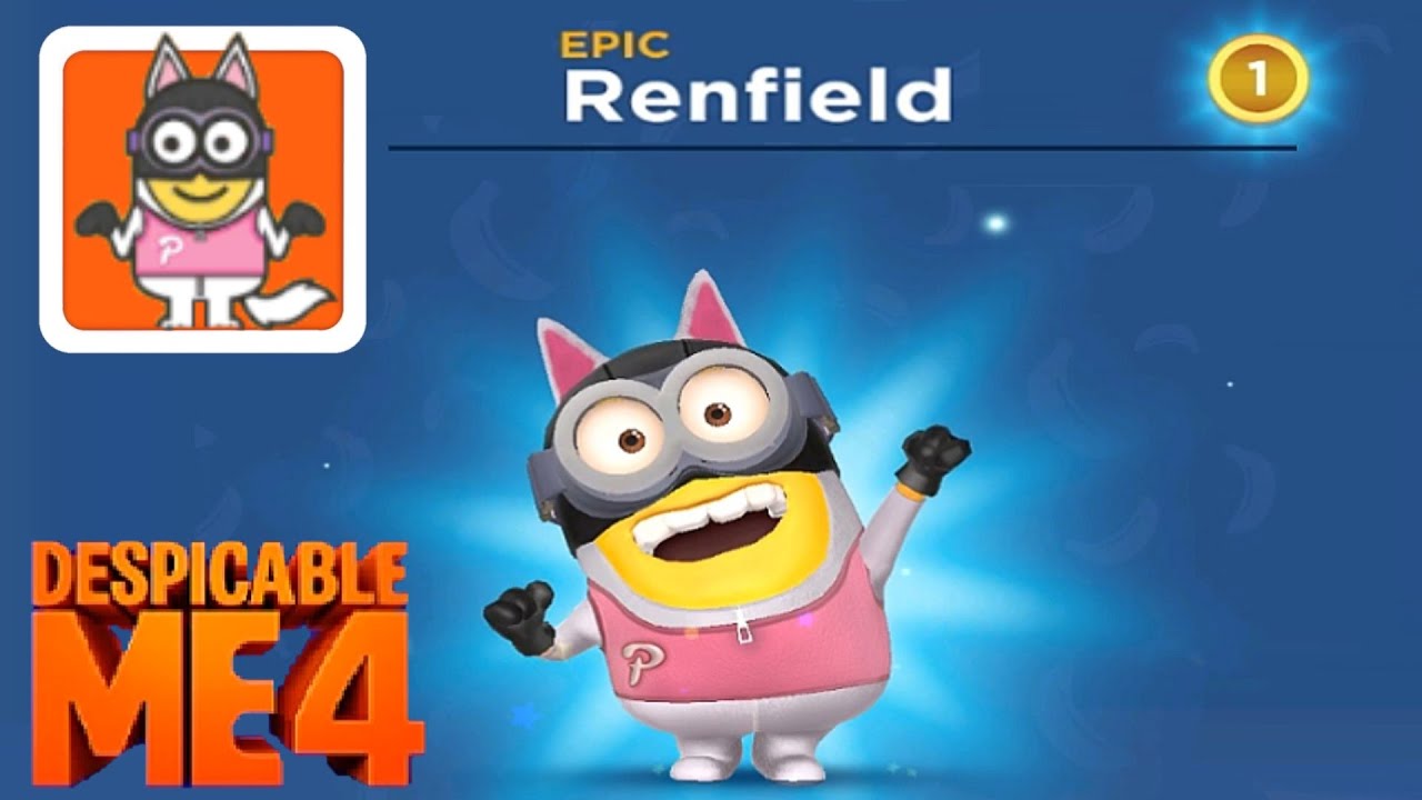 Despicable me 4 collaboration Minion rush Renfield minion POPPY'S FIRST HEIST special mission
