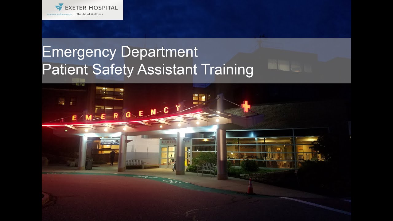 The process of training as a Patient Safety Assistant in the ED