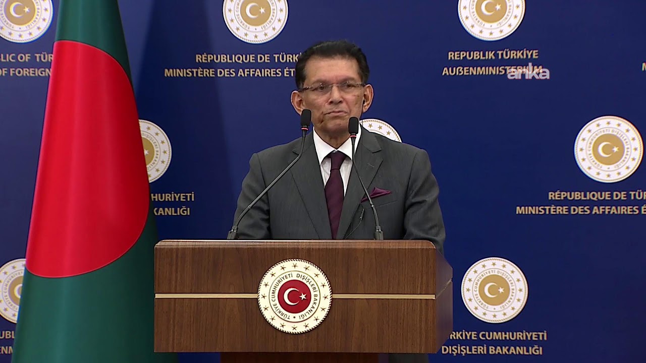Hakan Fidan, Bangladeş Dışişleri Bakanı Khalilur Rahman ile basın toplantısı yapıyor /Ankara #Canlı