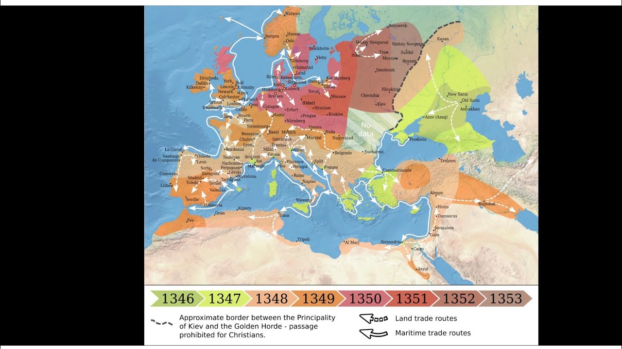 Medieval Europe&rsquo;s Black Death Plague Origins from Volcanic Eruption Cooling Changing Trade Routes